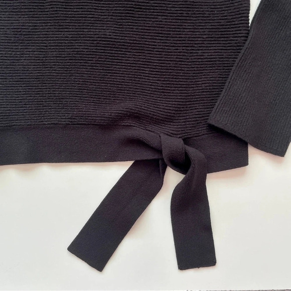 Simply Vera Vera Wang Women’s Side-Tie Ribbed Turtleneck Fall Winter Sweater - Picture 5 of 17